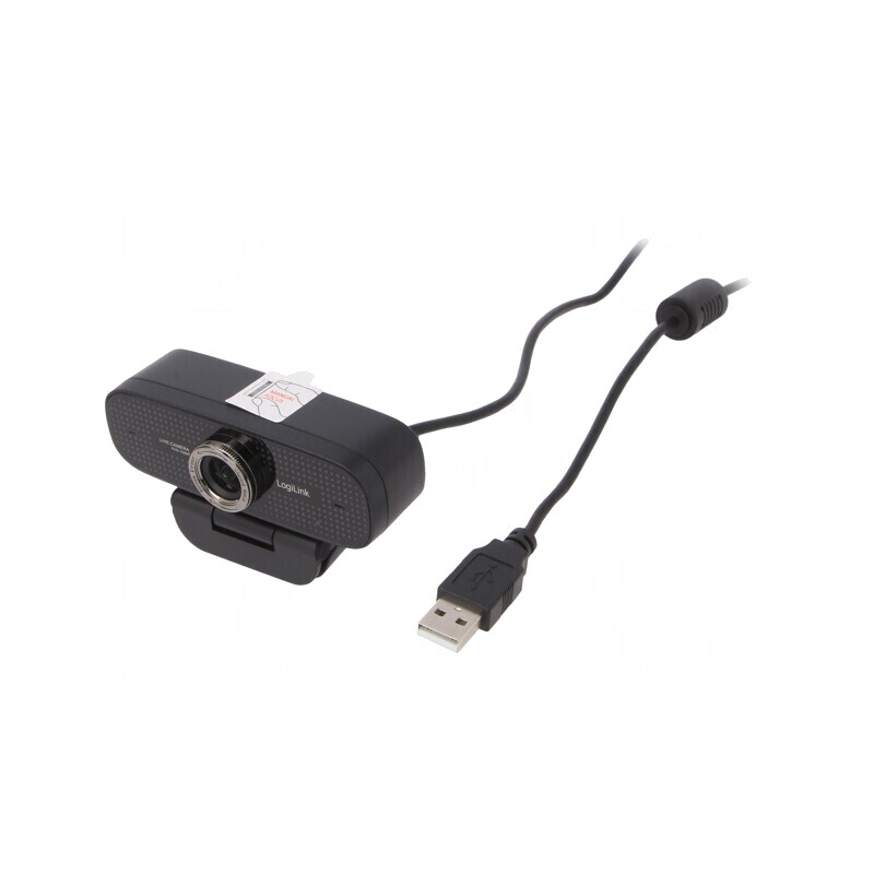 Webcam USB Full HD 1080p Neagră 100° 1.6m | Electronic-mag.ro | Componente Electronice