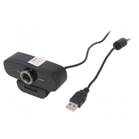 Webcam USB Full HD 1080p Neagră 100° 1.6m | Electronic-mag.ro | Componente Electronice