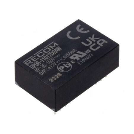 Convertor DC/DC 6W 36-160V la 12V 12V | Electronic-mag.ro | Componente Electronice