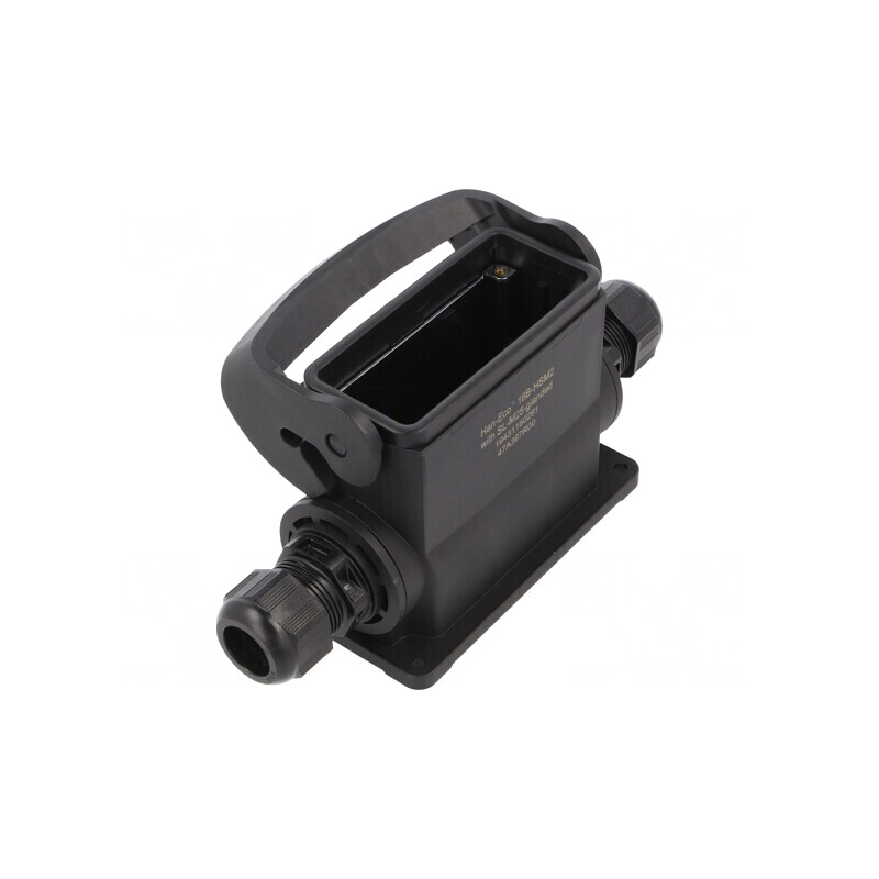 Carcasă pentru conectori HDC Han-Eco B 16B Drept | Electronic-mag.ro | Componente Electronice
