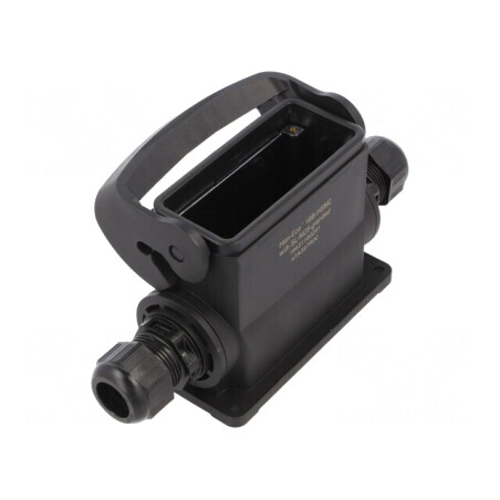 Carcasă pentru conectori HDC Han-Eco B 16B Drept | Electronic-mag.ro | Componente Electronice