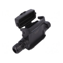 Carcasă pentru conectori HDC Han-Eco A 16A drept | Electronic-mag.ro | Componente Electronice