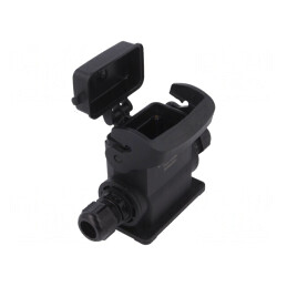 Carcasă pentru conectori HDC Han-Eco B 10B drept | Electronic-mag.ro | Componente Electronice