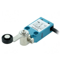 Limitator Cursă Manetă 40mm cu Rolă Plastic Ø18mm 10A | Electronic-mag.ro | Componente Electronice