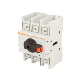 Separator-Întrerupător Poli 3 pentru Șină DIN cu Șurub 80A | Electronic-mag.ro | Componente Electronice