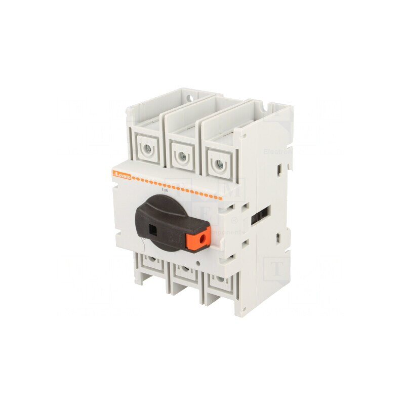 Separator-Întrerupător Poli 3 pentru Șină DIN cu Șurub 80A | Electronic-mag.ro | Componente Electronice