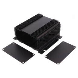 Carcasă cu panou cu lame de fixare 111mm x 120mm | Electronic-mag.ro | Componente Electronice