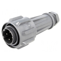 Conector Circular Mufă Tată 4 Pin Filet Interior | Electronic-mag.ro | Componente Electronice