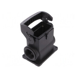 Carcasă pentru conectori HDC Han-Eco B 10B drept | Electronic-mag.ro | Componente Electronice