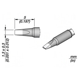 Vârf Şurubelniţă 1,3x0,3mm | Electronic-mag.ro | Componente Electronice