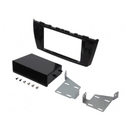 Cadru radio Mitsubishi 2 DIN negru lucios | Electronic-mag.ro | Componente Electronice