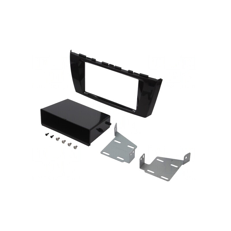 Cadru radio Mitsubishi 2 DIN negru lucios | Electronic-mag.ro | Componente Electronice