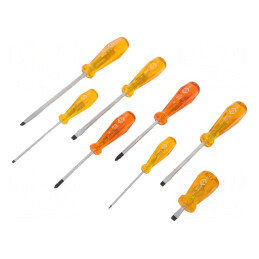 Kit şurubelniţe Pozidriv şi plate, 8 buc. | Electronic-mag.ro | Componente Electronice