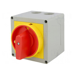 Comutator cu Came, 32A, 0-1, 3 Poli, în Carcasă | Electronic-mag.ro | Componente Electronice