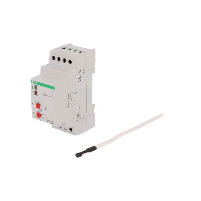 Regulator Temperatură NO/NC pentru Şină DIN RT-821 | Electronic-mag.ro | Componente Electronice