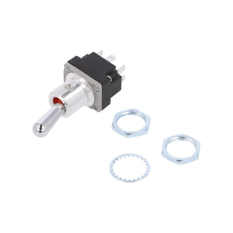 Comutator Basculant DPDT (ON)-ON 5A 28VAC | Electronic-mag.ro | Componente Electronice