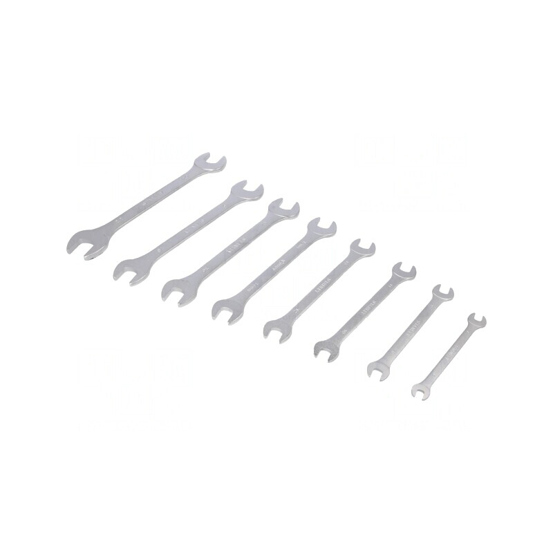 Set Chei Plată Oțel Crom-Vanadiu 8 Bucăți | Electronic-mag.ro | Componente Electronice