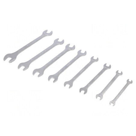 Set Chei Plată Oțel Crom-Vanadiu 8 Bucăți | Electronic-mag.ro | Componente Electronice