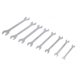 Set Chei Plată Oțel Crom-Vanadiu 8 Bucăți | Electronic-mag.ro | Componente Electronice