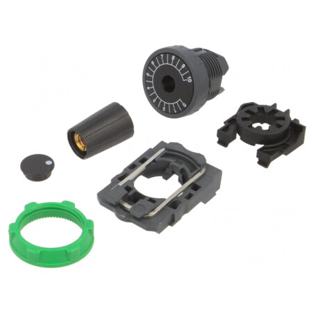 Comutator Rotativ Negru 22mm | Electronic-mag.ro | Componente Electronice