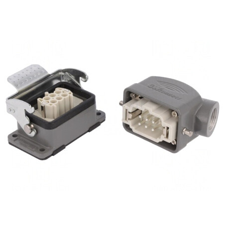 Conector HDC Tată Mamă S-E PIN 6 6 PE 6B Metal | Electronic-mag.ro | Componente Electronice
