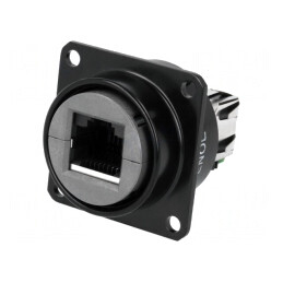 Cuplă RJ45 neecranată Cat 5e 8p8c IP67 | Electronic-mag.ro | Componente Electronice