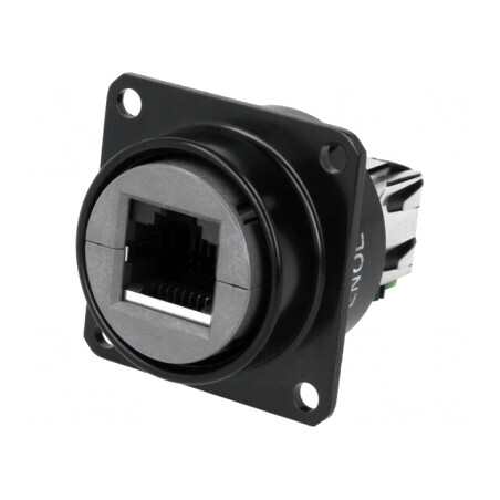 Cuplă RJ45 neecranată Cat 5e 8p8c IP67 | Electronic-mag.ro | Componente Electronice