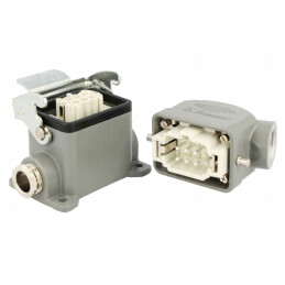 Conector HDC Tată Mamă 6B Metal 6 PIN | Electronic-mag.ro | Componente Electronice
