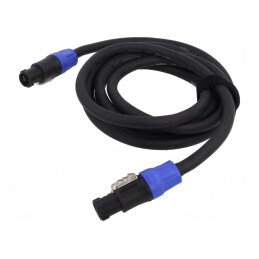 Cablu SpeakON 4pin Feminin 3m Negru | Electronic-mag.ro | Componente Electronice
