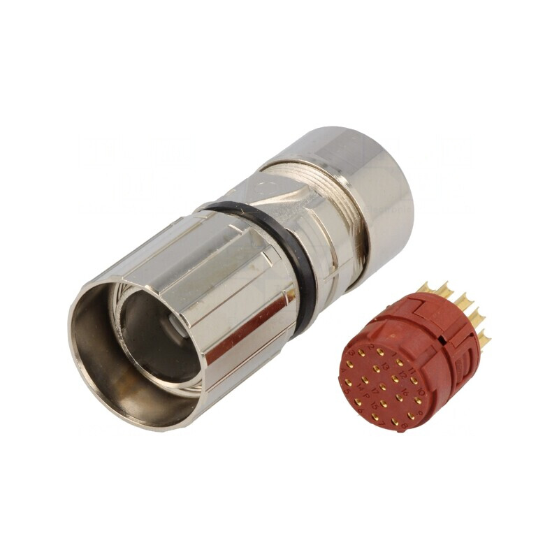 Conector M23 Mufă Femelă 17-Pin Lipire Cablu Drept Aurit 7A | Electronic-mag.ro | Componente Electronice Conector M23 Mufă Femelă 17-Pin Lipire Cablu Drept Aurit 7A | Electronic-mag.ro | Componente Electronice