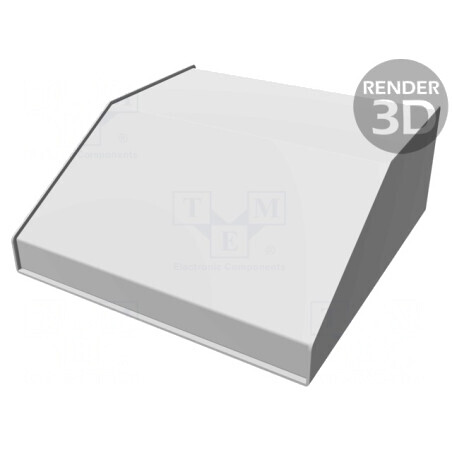 Carcasă desktop aluminiu 254x259x102mm | Electronic-mag.ro | Componente Electronice
