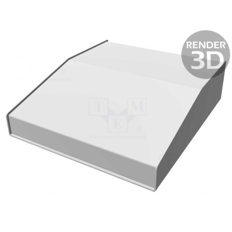 Carcasă desktop aluminiu 1456KL3WHBU 254x287x76mm | Electronic-mag.ro | Componente Electronice