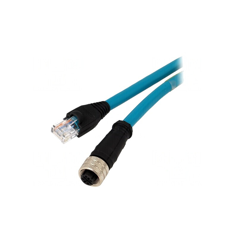 Adaptor Ethernet M12 Mamă la RJ45 IP67 | Electronic-mag.ro | Componente Electronice Adaptor Ethernet M12 Mamă la RJ45 IP67 | Electronic-mag.ro | Componente Electronice