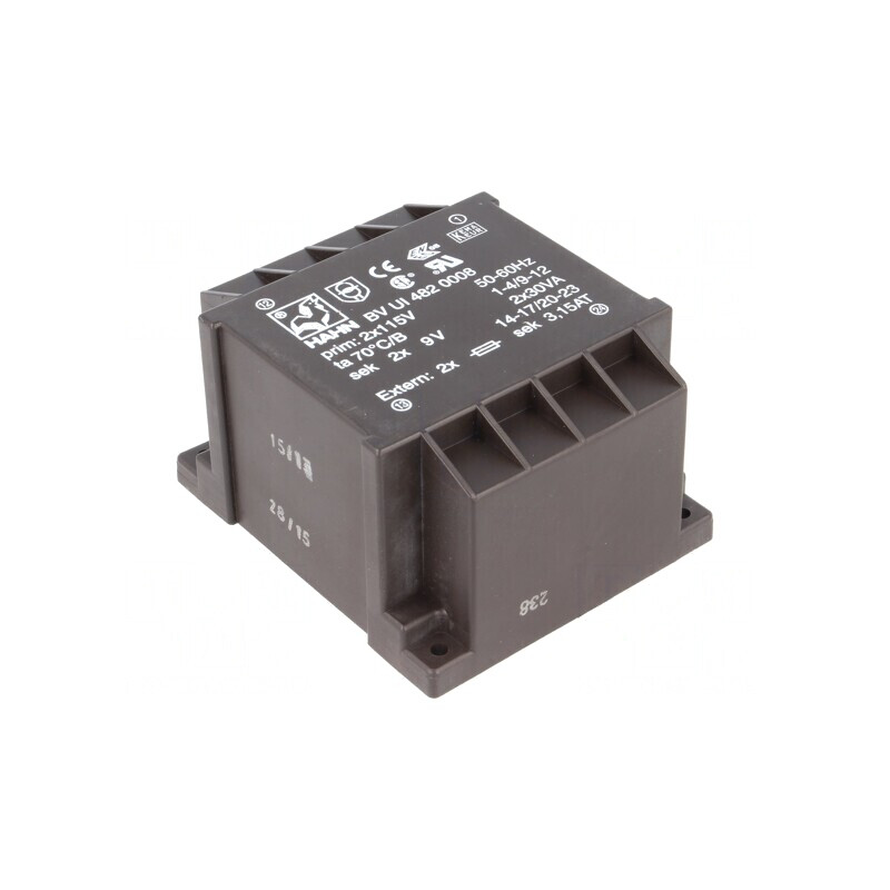 Transformator încapsulat 60VA 115VAC 9V 3333mA | Electronic-mag.ro | Componente Electronice Transformator încapsulat 60VA 115VAC 9V 3333mA | Electronic-mag.ro | Componente Electronice