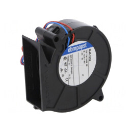 Ventilator DC Blower 12V 75x75x27mm 28m3/h 51dBA Cu Bilă | Electronic-mag.ro | Componente Electronice