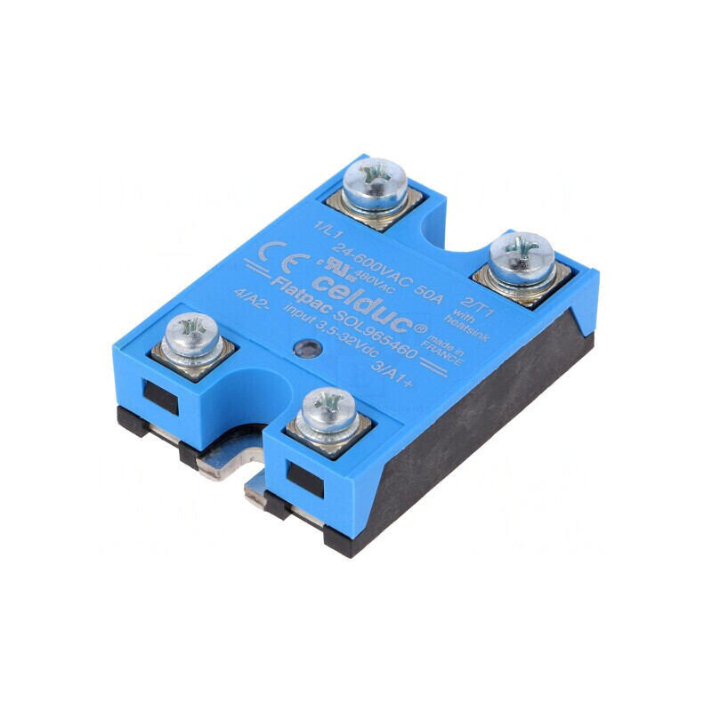 Releu Semiconductor 50A 1-Fazat 24-600VAC | Electronic-mag.ro | Componente Electronice