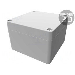 Carcasă universală aluminiu 120x122x80mm | Electronic-mag.ro | Componente Electronice