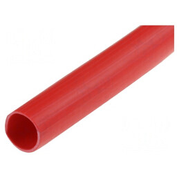 Manşon electroizolant | PVC | roşie | -45÷125°C | Øint: 20mm | L: 20m | PCV-20X1/RD-125C