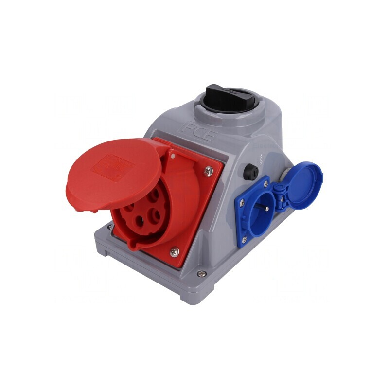 Conector alimentare AC trifazat 32A 400VAC IP44 | Electronic-mag.ro | Componente Electronice
