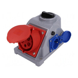 Conector alimentare AC trifazat 32A 400VAC IP44 | Electronic-mag.ro | Componente Electronice