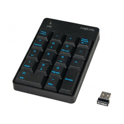 Tastatură Neagră USB Wireless 6-10m | Electronic-mag.ro | Componente Electronice