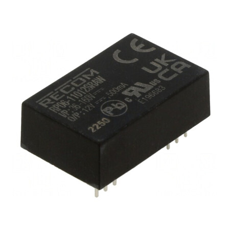 Convertor DC/DC 6W 36-160V la 12V 500mA | Electronic-mag.ro | Componente Electronice