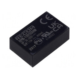 Convertor DC/DC 6W 36-160V la 15V 400mA DIP24 | Electronic-mag.ro | Componente Electronice