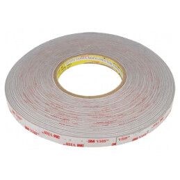 Bandă de Fixare Acrilică Gri 12mm x 33m | Electronic-mag.ro | Componente Electronice