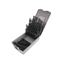 Set de burghie pentru metal din oțel rapid HSS-R, 25 bucăți | Electronic-mag.ro | Componente Electronice