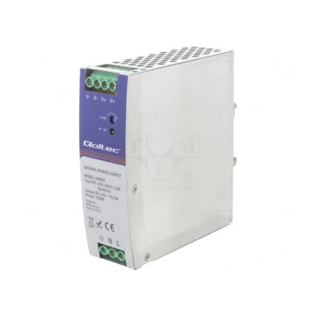 Alimentator Pulsatoriu 150W 24V 6.25A IP20 pentru Şină DIN | Electronic-mag.ro | Componente Electronice