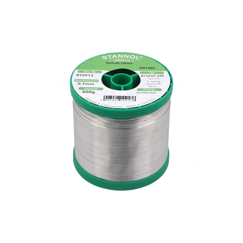 Sârmă de lipit fără plumb 0,7mm 0,5kg 227°C | Electronic-mag.ro | Componente Electronice Sârmă de lipit fără plumb 0,7mm 0,5kg 227°C | Electronic-mag.ro | Componente Electronice