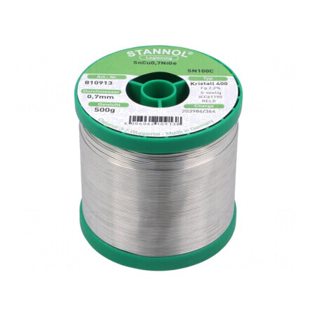 Sârmă de lipit fără plumb 0,7mm 0,5kg 227°C | Electronic-mag.ro | Componente Electronice