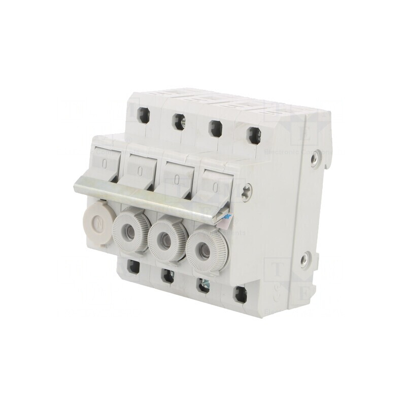Separator cu Fuzibil 10x38mm 20A 400V 4P pentru Șină DIN | Electronic-mag.ro | Componente Electronice