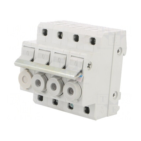 Separator cu Fuzibil 10x38mm 20A 400V 4P pentru Șină DIN | Electronic-mag.ro | Componente Electronice